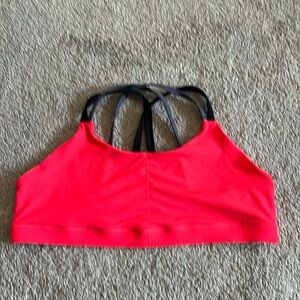 Champion DUODRY XXL Womens Strappy Cross Back Sports Bra Hot Pink w/Gray & Black